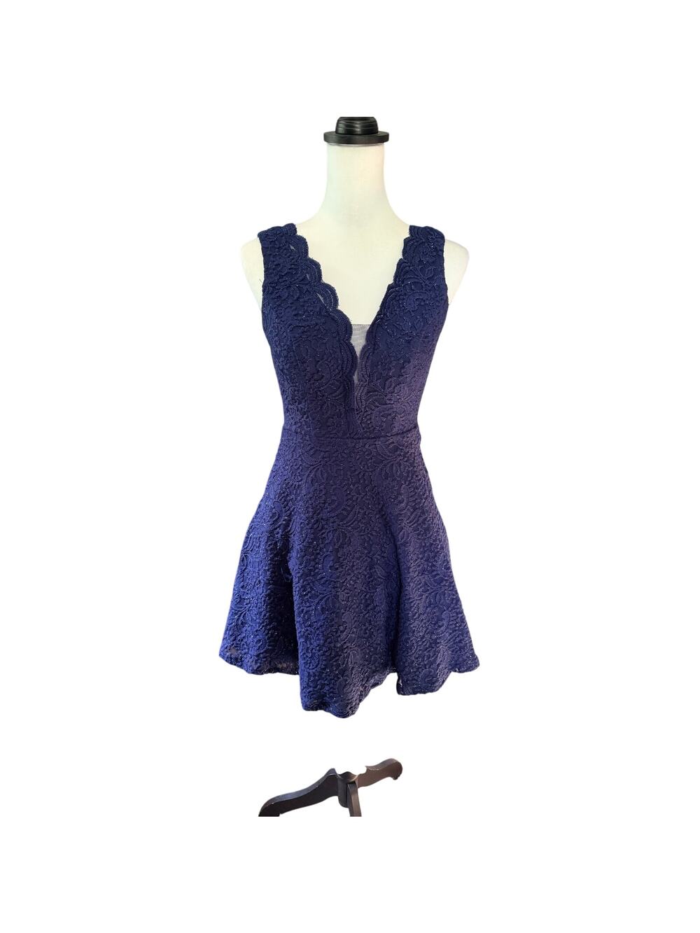 City Studio Blue Dress Short size 0